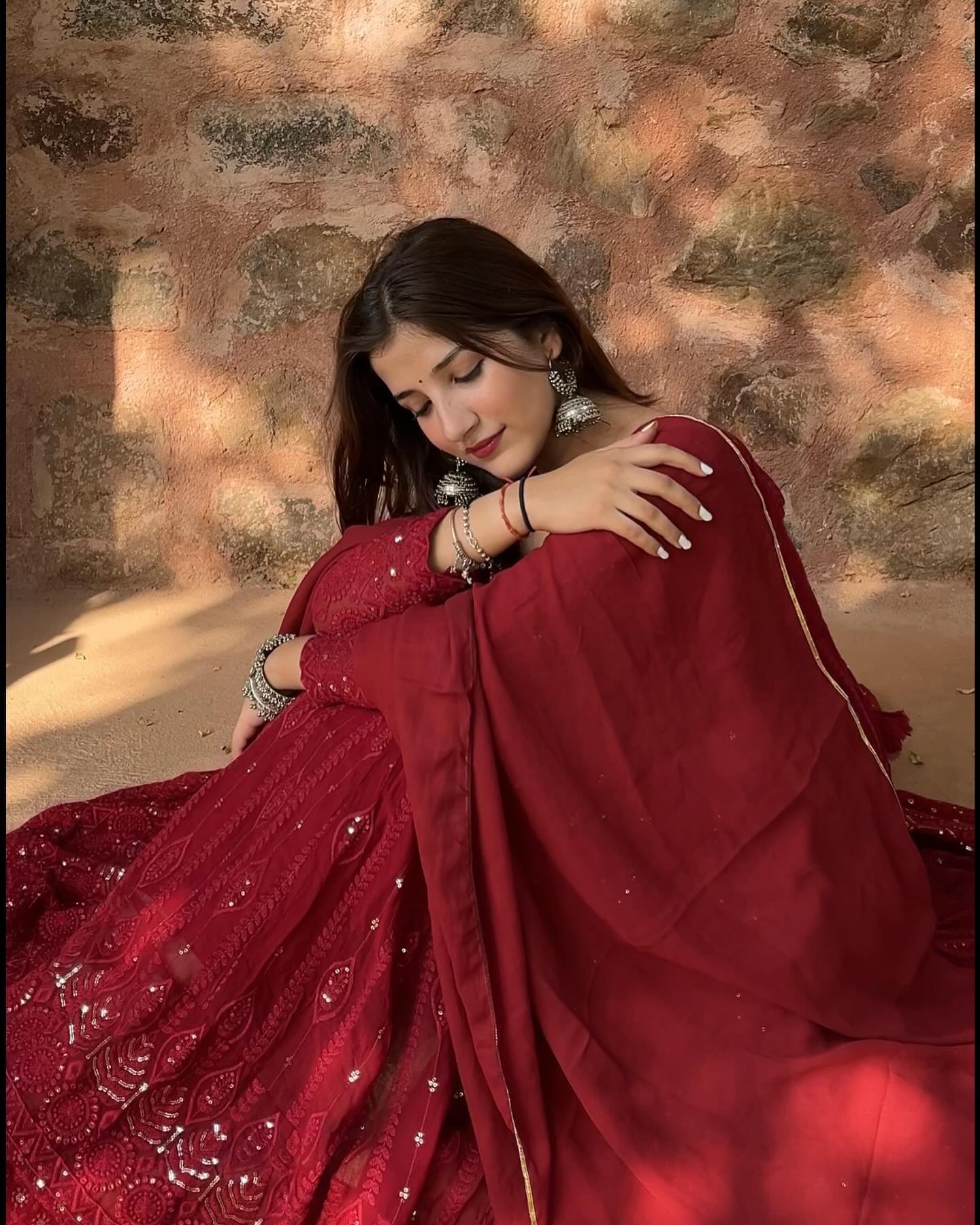 Vidhya's Premium Anarkali Suit Set